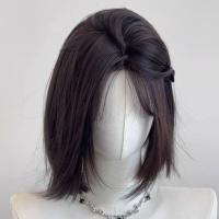 Peluca japonesa Cos de verano, dulce y corta, pelucas con malla frontal rosa y marrón, diadema, pelucas naturales frescas de Cosplay de Lolita, juego de rol - details 7