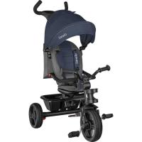 Haari Bicicleta 2 en 1 Menores hasta 25 kg 1,5-5 años Triciclo- Carrito Cesta espaciosa, Bolsa y portavasos Cinturones de 3 Puntos con Fundas Toldo Reposapiés Azul Oscuro - details 20
