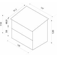 Armario Multiusos para Jardín 40x75x90 cm en Madera con 2 Capas de Pintura Impermeable |   Patas y Suelo - details 26