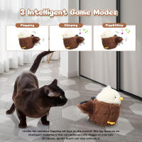 Juguete Inteligente para Gatos Rana de Plegado Interactiva Ejercicio de Caza para Gatos Interior - details 9