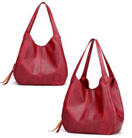 Bolso de mano para mujer de piel sintética suave de alta capacidad, diseño vintage, bolso de hombro con asa superior para mujer - details 12