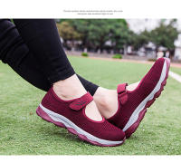 Zapatos Deportivos informales de malla tejida para mujer, zapatillas profesionales antideslizantes para correr, zapatos ligeros y cómodos para mamá, Verano - details 18