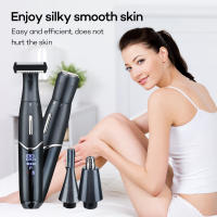Eliminador de vello eléctrico para zonas íntimas, afeitadora de precisión para Bikini, piernas, axila, afeitadora de barba facial, afeitadora de pelo, recortadora de pelo de nariz - details 3