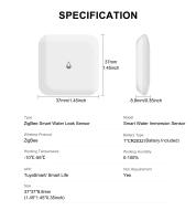 Sensor de Fugas Inteligente GIRIER Monitore de Fugas de Agua ZigBee para Seguridad del Hogar Inteligente Impermeable IP66 Soporte de Asistente de Hogar - details 10