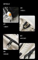 Mochila de viaje de gran capacidad para hombre, bolso escolar informal para mujer, estilo japonés, mochila para estudiantes de secundaria - details 9