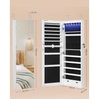 Espejo Joyero Colgante sin Marco Joyas de 6 LEDs Montado en la Pared o en la Puerta Gran Capacidad - details 5