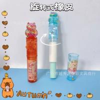 30 unids/set Kawaii lápiz labial diseño Capybara borradores de goma con luz Led herramienta de corrección para estudiantes papelería creativa regalo de cumpleaños - details 7