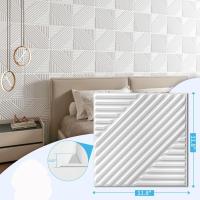Nuevos paneles de pared 3D decorativos de PVC, impermeables, para renovación de paredes, papel tapiz autoadhesivo, azulejos de pared 3D despegables y adhesivos - details 0
