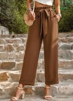 Pantalones de pierna ancha de moda de oficina de mujer de estilo clásico de cintura alta - details 18