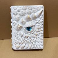 Cuaderno A5 con cubierta en relieve, escala de estrella de ojo de dragón, cuaderno en relieve, estilo mitología, textura de escala Vintage, cuaderno para niños - details 10