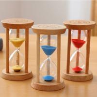 Reloj de arena de madera sin deformación para niños, cronómetro redondo de 1/3/5 minutos, duradero, 5 colores, conexión estable, juguete - details 1