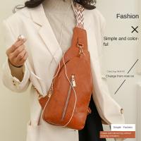 Riñonera de cuero PU para mujer, bolso de pecho sencillo de estilo bohemio para mujer, bolso de hombro deportivo Retro occidental de gran capacidad para ciclismo - details 17