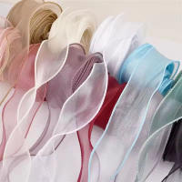 1 rollo de cintas de gasa de cola de pez de 9m, cinta de Organza Multicolor para ramo DIY, envoltura de regalo, Material de decoración para festivales de boda - details 6