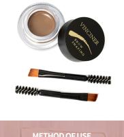 Tinte de cejas resistente al agua, 4 colores, crema para cejas de larga duración, crema nutritiva para cejas - details 8