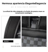 Mochila de gran capacidad para mujer, mochila pequeña versátil de cuero suave impermeable, bolsa de viaje al aire libre - details 1