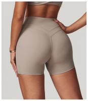 Pantalones Cortos de Yoga de Cintura Alta Nylon Transpirable y Secado Rápido - details 2