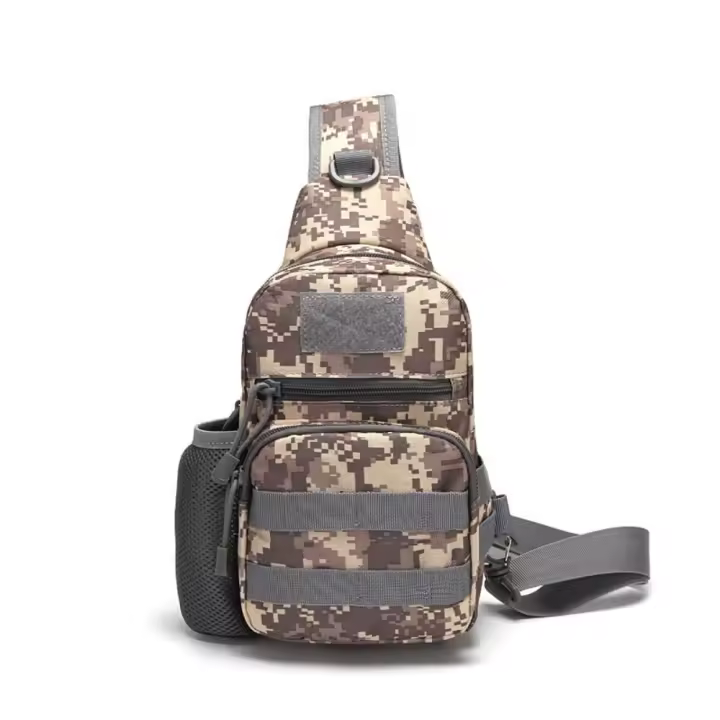 Mochila cruzada de hombro para hombre, bolsa de pecho, soporte para botella de agua, accesorios de viaje - 1