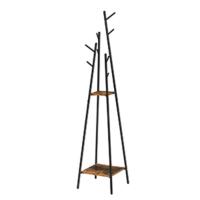 Organizador de Zapatos de Almacenamiento Alto con 3 Puertas Plegables Marrón Rústico - details 12