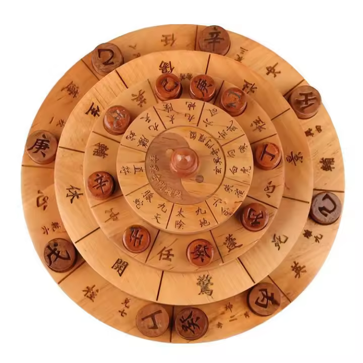 Dunjia Taomu Xuanming Qimen Instrumento de brújula de rueda giratoria multiuso Xuanwu Lingbao - 1
