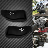 2xMotorcycle Turn Signal Extension Caps Switch Button Extended Cover For Harley Touring Street Electra Glide Road King 2014-2021 - details 0