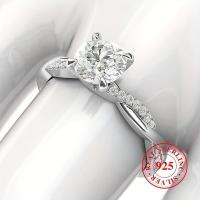 Anillo de Compromiso de Plata Esterlina 925 con Zirconia Brillante Anillo de Boda de Alta Calidad - details 5