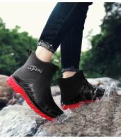 Botas de lluvia para hombre, botas desnudas a la moda, zapatos antideslizantes para trabajo de Chef, zapatos de pesca de goma impermeables y duraderos, zapatillas de deporte para hombre 2023 - details 37