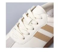 Nuevos zapatos de mujer, zapatos planos informales a la moda, zapatos vulcanizados para mujer, zapatillas para caminar al aire libre, zapatos clásicos cómodos para mujer, negro y blanco - details 2