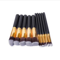Brochas de maquillaje de alta calidad 10 piezas Kit profesional completo Cosméticos para mujeres con sombra de ojos y instrumentos de maquillaje - details 0