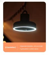 Ventilador eléctrico de escritorio recargable para acampada, circulador portátil inalámbrico de techo con Banco de energía - details 10