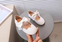 Zapatillas de Niña de Color Sólido con Lazo de Punto Zapatos Suaves para Primeros Pasos - details 6
