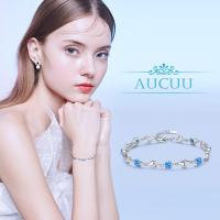 Pulsera de Ley 925 con Circonita Brillante para Mujer, Pulseras Deslizantes de Cadena Ajustable, Joyería Nupcial para Bboda, Día de la Madre, Regalo - details 5