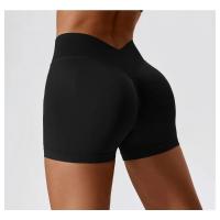 Pantalones cortos de yoga de cintura alta sin costuras, pantalones deportivos para apretar la cintura y levantar la cadera, usados ​​como pantalones cortos para correr - details 16