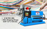 SucceBuy Pelacables automático de 1,5-38MM, pelacables de Metal de 370W, pelacables eléctricos de 10 cuchillas, 15 M/Min - details 0