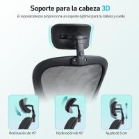 Oficina Ergonómica, Silla Gaming, con Reposacabezas Ajustable, Soporte Lumbar y Apoyabrazos Plegables, Asiento Cómodo para Juegos, Capacidad Máxima de 120 kg - details 13