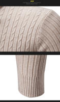 Suéter informal para hombre y mujer, jersey de cuello alto, ajustado, tejido, cómodo, Primavera - details 19