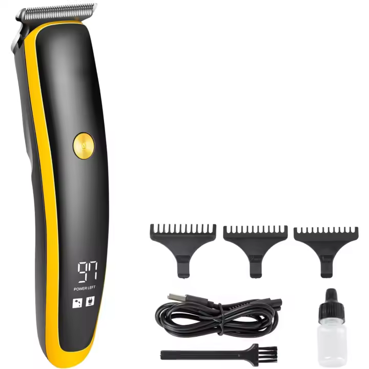 Cortapelos inalámbrico para hombres, Kit profesional de corte de pelo, recortador de barba recargable - 1
