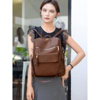 Nueva mochila para mujer con estampado de diamantes, moda simple y versátil, que mejora la calidad de la mochila de gran capacidad. - details 15