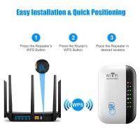 Repetidor WIFI inalámbrico de 300Mbps, enrutador 2,4G, extensor de rango Wifi, amplificador de señal Wi-Fi, adaptador de tarjeta de red 802.11N para PC - details 4