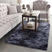 Alfombra Salon Grandes Shaggy Antideslizante Super Suave Pelo Largo Fluffy Alfombra Adecuado para la Decoración de Salas de Estar y Dormitorios (160 x 200 cm, Gris Blanco) - details 40