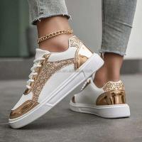 Nuevos zapatos de mujer brillantes, superventas, en tallas 41, 42, 43, zapatos planos de fiesta con perlas deportivas de oro rosa a la moda, calidad - details 7