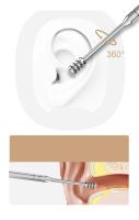 Mini cortaúñas de dos piezas, cortaúñas, juego de selección de orejas, cortaúñas de acero de alta calidad, herramienta de pedicura portátil - details 9