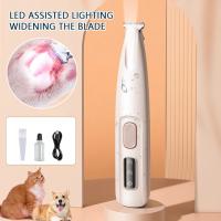 Portable Dog Paw Trimmer with Led Light Rechargeable Cordless Nail Grinder Shaver for Cats And Other Pets Nail Grooming Tools - details 1