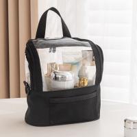 Bolsa de hombro para brochas de maquillaje profesional, contenedor de cosméticos de tela Oxford ligera, bolsa de almacenamiento de cosméticos transparente impermeable - details 7