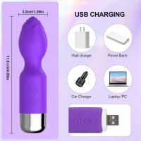 Mini consolador vibrador AV varita mágica juguete sexual para adultos para mujer estimulador de clítoris y vagina masajeador de punto G masturbador femenino Sex Shop - details 9