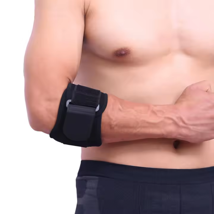 Almohadillas de compresión piezas para tendinitis, coderas para golfistas, correas para antebrazo, alivio de banda de soporte para codos de tenis, 1 unidad - 1
