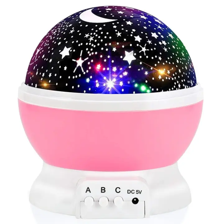Kids Night Light Nebula Star Projector LED Color Changing USB/Battery Power Baby Girl Boy Children Romantic Night Lamp Gifts - 1