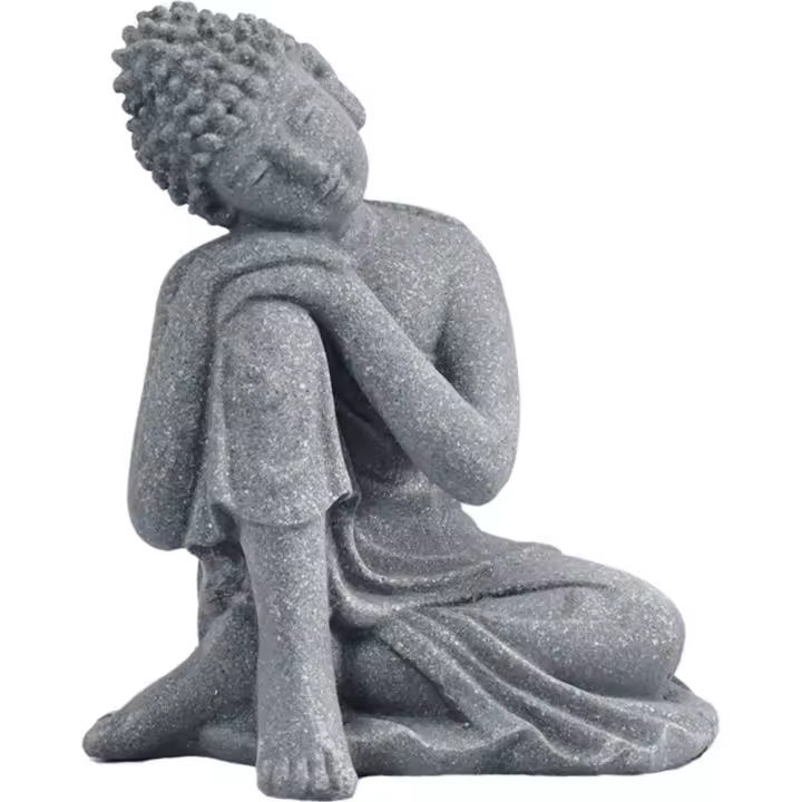 Estatua de Buda Natural para paisajismo, accesorios de Acuario, estatua de Buda, decoración Zen - 1