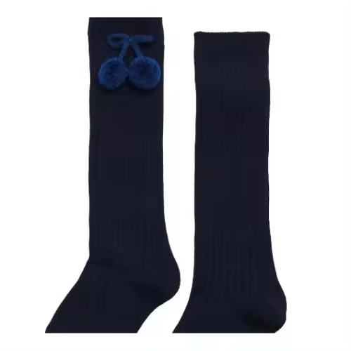 Pompon Calcetines Calcetines para Madre y Bebé - 1