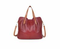 Bolso de piel auténtica para mujer, bandolera de hombro de diseñador de lujo, Color sólido, a la moda - details 6