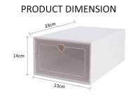 Caja de almacenamiento de zapatos de plástico, organizador transparente, multiusos - details 8